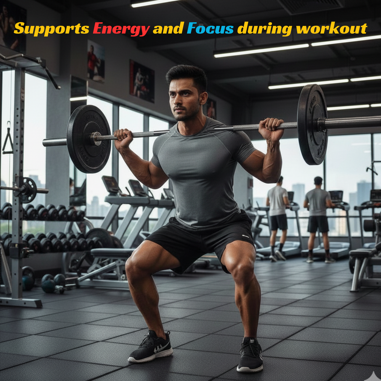 Caffeine 200mg Capsules with L-Theanine 200mg | Focus & Energy Supplement | 60 Capsules